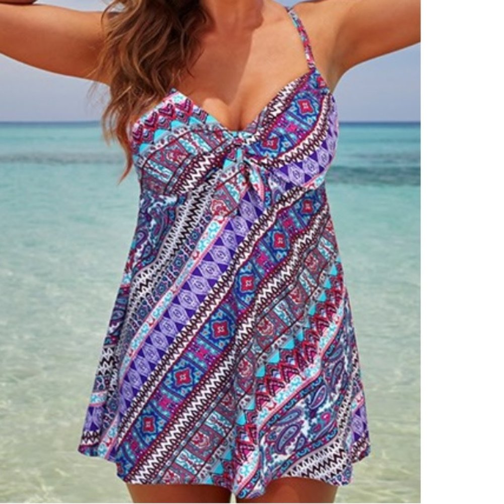 Nwt Underwire Tie Reverie Swimdress Swimsuits For All